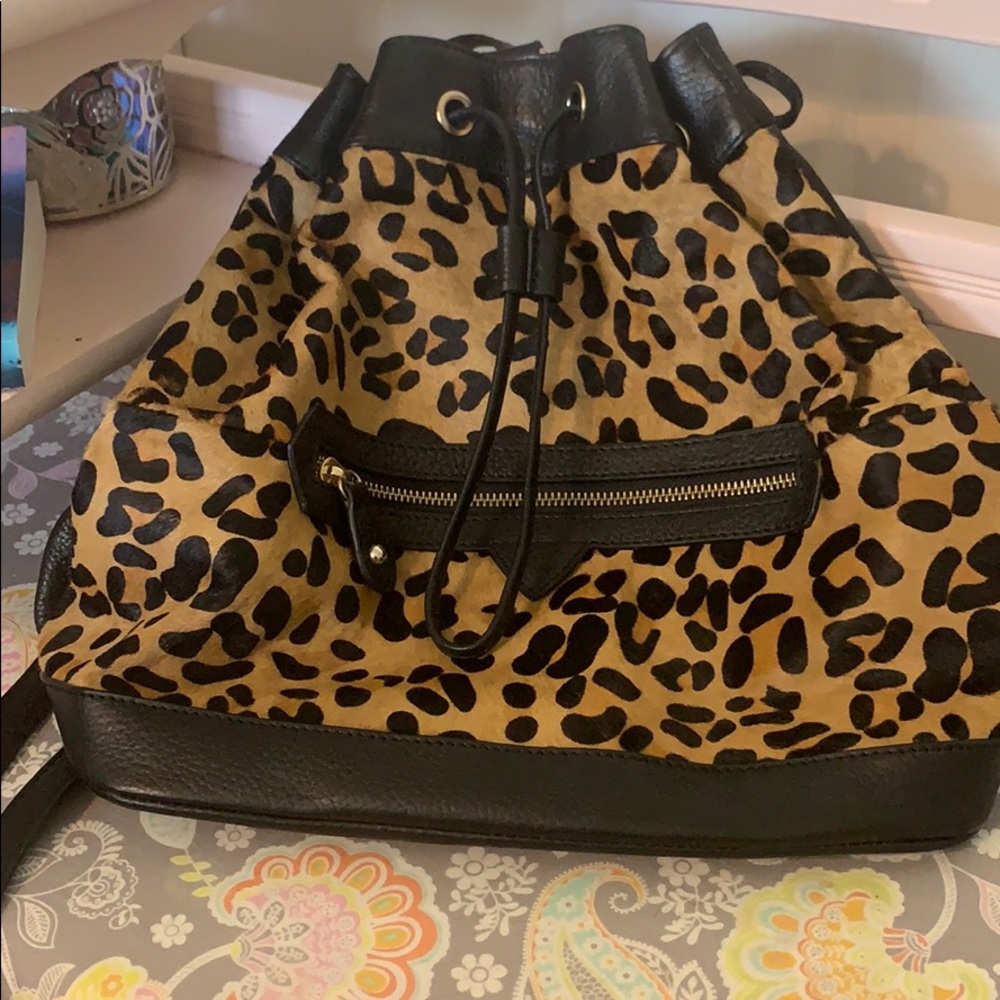 🖤Backpack Faux Calf hair/Leopard Print🖤